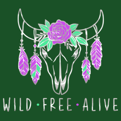 Wild Free Alive Skull - Promo Hoody Man Design